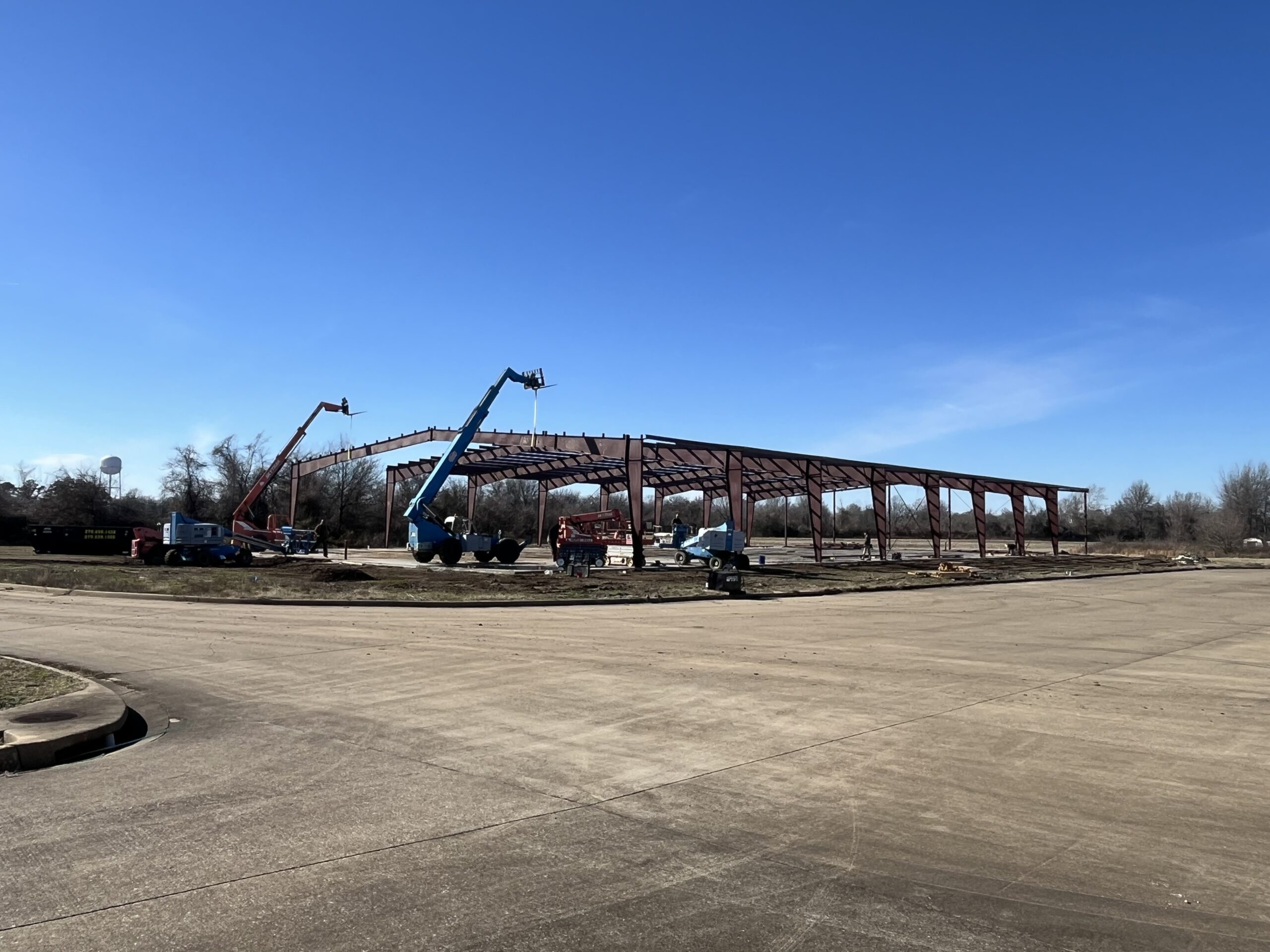 Second warehouse in progress at the Arkansas Aeroplex